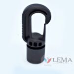 Crochet mousqueton plastique autobloquant